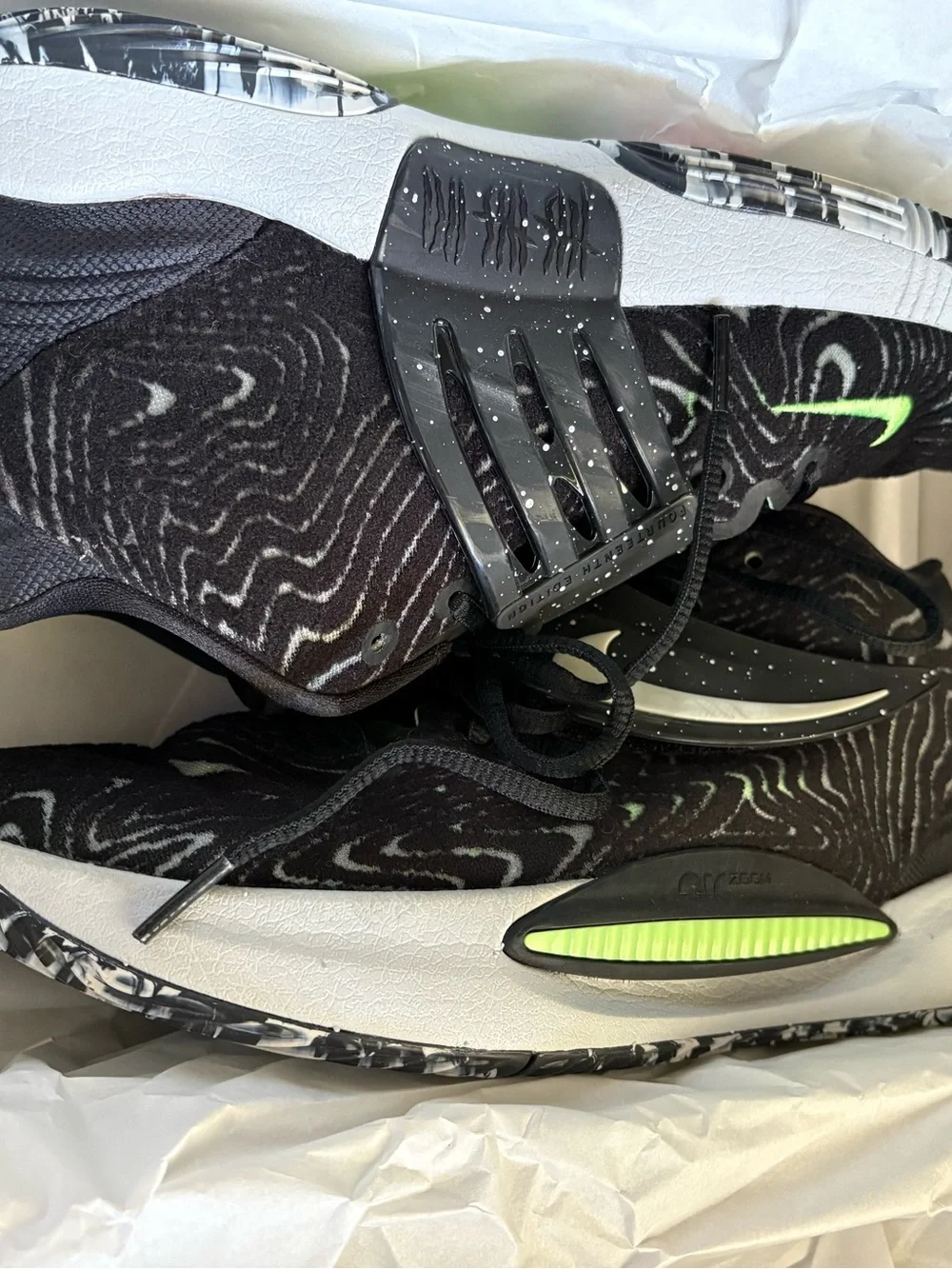 Kevin Durant XIV Nike KD 14 TB “Black/White/Volt” basketball shoes